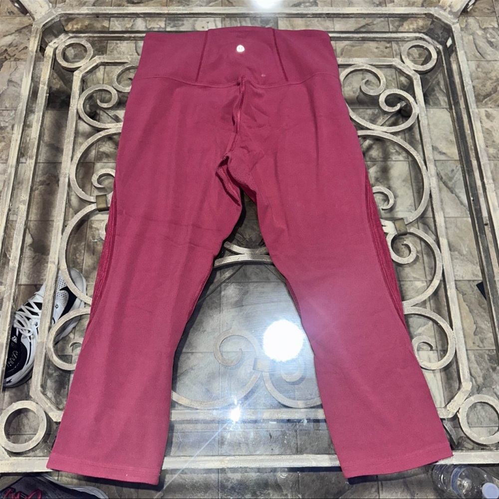 lululemon athletica Maroon/Plum Leggings Size 10 - Picture 4 of 4